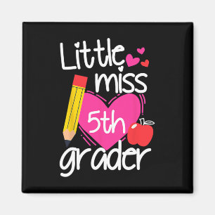 Kleine Miss 5. Klasse Erster Tag Hallo Fünfte Klas Magnet