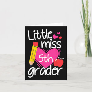 Kleine Miss 5. Klasse Erster Tag von Hallo Fünfte Karte