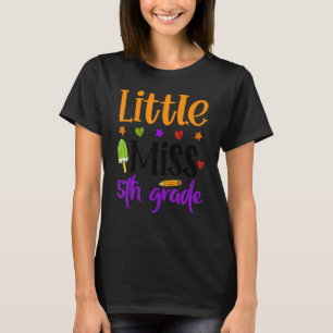Kleine Miss 5. Klasse Kinder Niedlich 5. Grader Gi T-Shirt