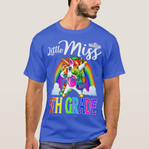 Kleine Miss 5. Klasse Unicorn erster Schultag T-Shirt