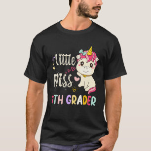 Kleine Miss 7th Grader Unicorn S Girls Kinder zuer T-Shirt