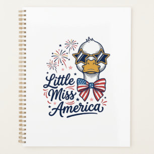 Kleine Miss America Patriotische Ente Vintage-Shir Planer