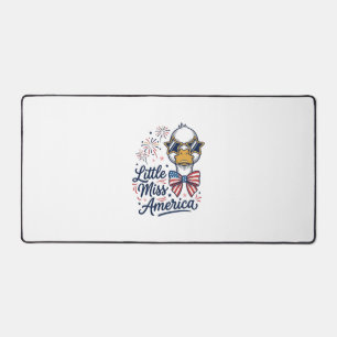 Kleine Miss America Patriotische Ente Vintage-Shir Schreibtischunterlage