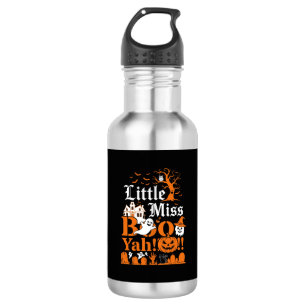 Kleine Miss Boo Yah Halloween-Geist-Kürbis-Flederm Edelstahlflasche
