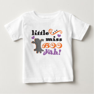 kleine Miss Boo yah süßes Halloween Baby T-shirt