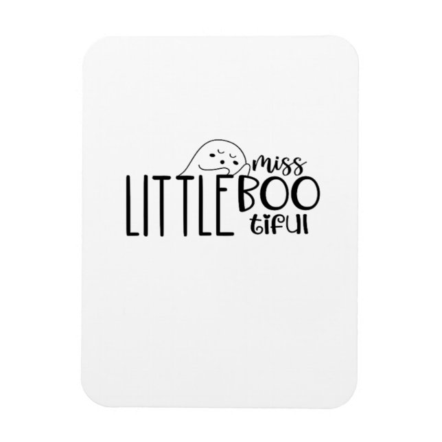 Kleine Miss Bootiful Retro Classic Magnet (Vertikal)