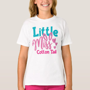 Kleine Miss Cotton Schwanz Osterfest T - Shirt für