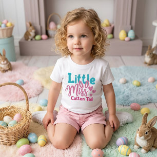 Kleine Miss Cotton Schwanz Osterfest T - Shirt für