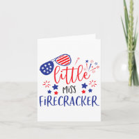 Kleine Miss Firecracker 4. Juli Mädchen Kleinkind