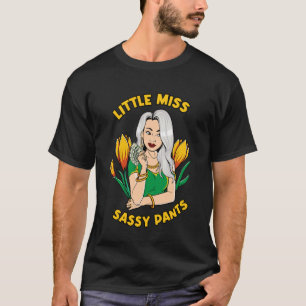 Kleine Miss freche Hosen Mädchen-Magie Melanin Sch T-Shirt