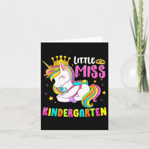 Kleine Miss Kindergarten Ck To School Hallo Kinder Karte