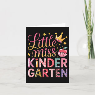 Kleine Miss Kindergarten Mädchen Kinder zurück zur Karte