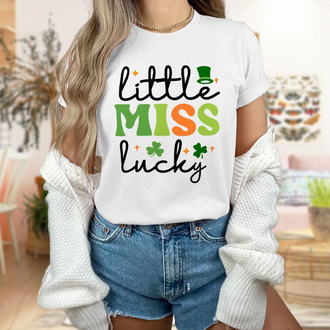 Kleine Miss Lucky Shirt, St. Patricks Day T - Shir T-Shirt (Von Creator hochgeladen)