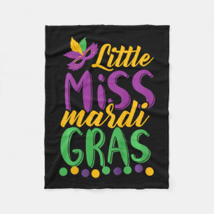 Kleine Miss Mardi Gras Lustiger Mardi Gras 2020  Fleecedecke