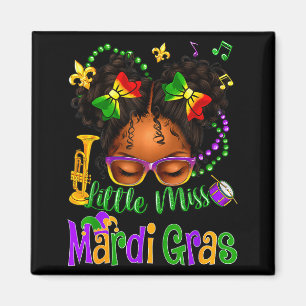 Kleine Miss Mardi Gras Schleifen Mädchen Kinder Ne Magnet