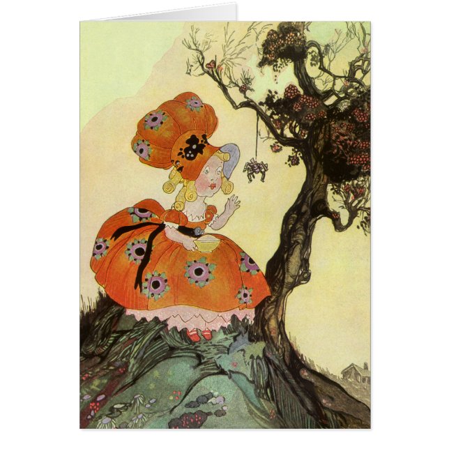 Kleine Miss Muffet & Spider, Vintage Muttergoose (Vorne)