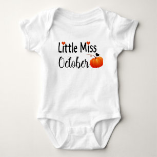 kleine Miss Oktober Baby Strampler