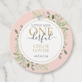 Kleine Miss ONEderful Girl Erster Geburtstag Pink Geschenkanhänger