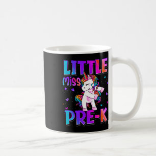 Kleine Miss Pre-K-Einhorn-Ck Zur Schule Mädchen Kaffeetasse