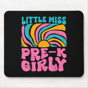 Kleine Miss Pre-k Girly kehren zurück zur Schule Mousepad