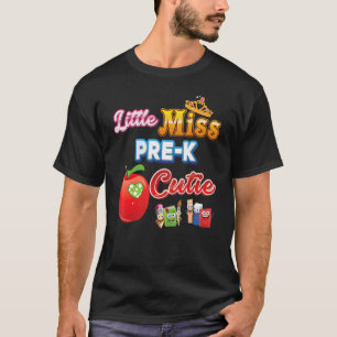 Kleine Miss Pre K Süsse Niedliches Kind zurück in  T-Shirt