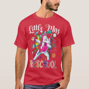 Kleine Miss Preschool Hallo ersten Tag der Vorschu T-Shirt