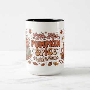 Kleine Miss Pumpkin Spice Zweifarbige Tasse