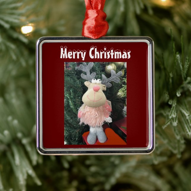 **KLEINE "MISS"-REINDEER** CHRISTMAS ORNANATION ORNAMENT AUS METALL (Baum)