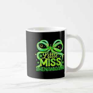 Kleine Miss Schabernack St. Patricks Tag CoquetteL Kaffeetasse