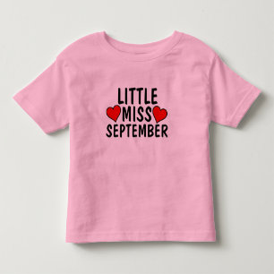 KLEINE MISS SEPTEMBER Geburtstag Girl-T - Shirt