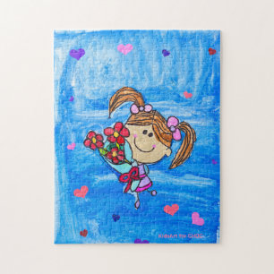 Kleine Miss Sunshine - Kinderkunst für CHOC Puzzle