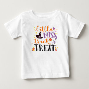 kleine Miss Süßigkeiten oder Saures süßer Hallowee Baby T-shirt