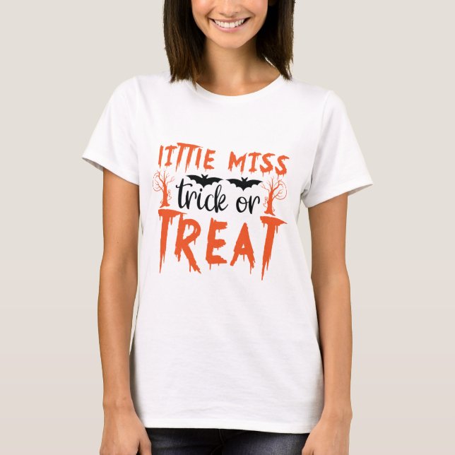 Kleine Miss Trick Leckerei Frauen T-Shirt (Vorderseite)