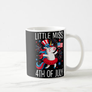 Kleine Miss USA-Flagge Feuerwerk patriotisches Ein Kaffeetasse