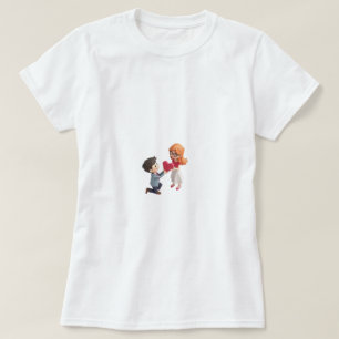 Kleine Miss Valentinstag Geschenk T-Shirt