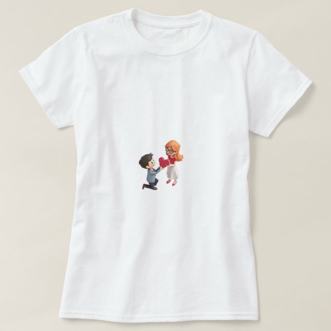 Kleine Miss Valentinstag Geschenk T-Shirt (Design vorne)