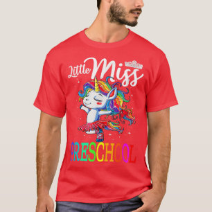 Kleine Miss Vorschool ersten Tag der Schule Mädche T-Shirt