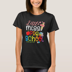 Kleine Miss Vorschool wieder zu Schulmädchen T-Shirt