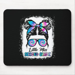 Kleine Miss zweite Klasse Mädchen zurück zur Schul Mousepad