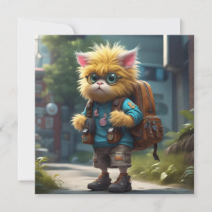 Kleine Monster AI Fantasy Digital Art Print