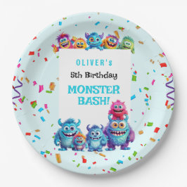 Kleine Monster Boy Birthday Party Teller