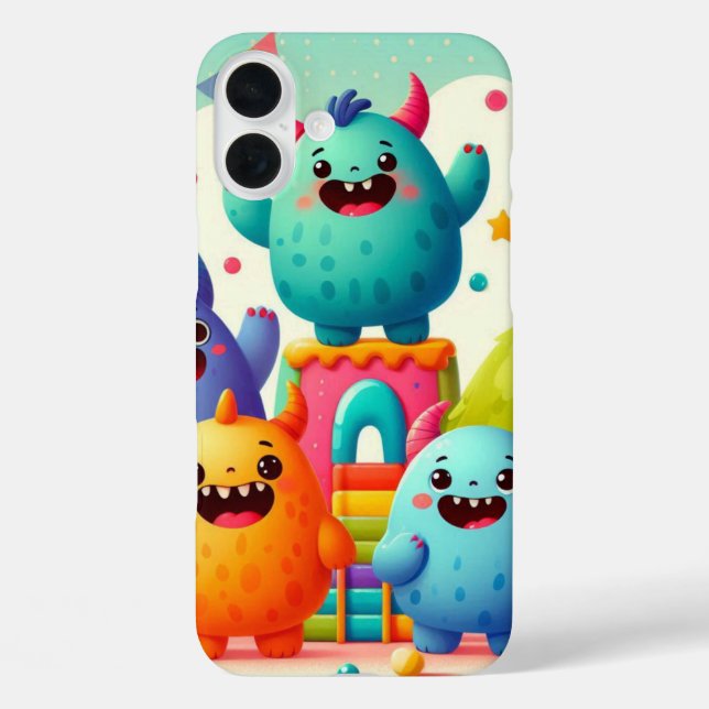 Kleine Monster-Design Case-Mate iPhone Hülle (Rückseite)