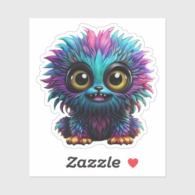 Kleine Monster, die Vinyl-Sticker nach Maß schneid Aufkleber (Blatt)