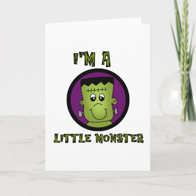 Kleine Monster Halloween-Hemden und -Geschenke Karte (Vorderseite)