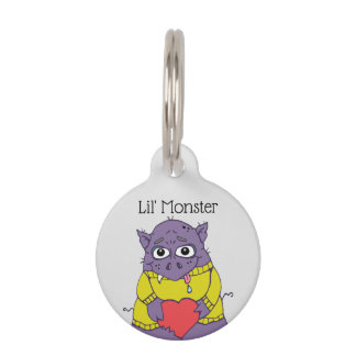 Kleine Monster Pet ID Tag Haustiermarke