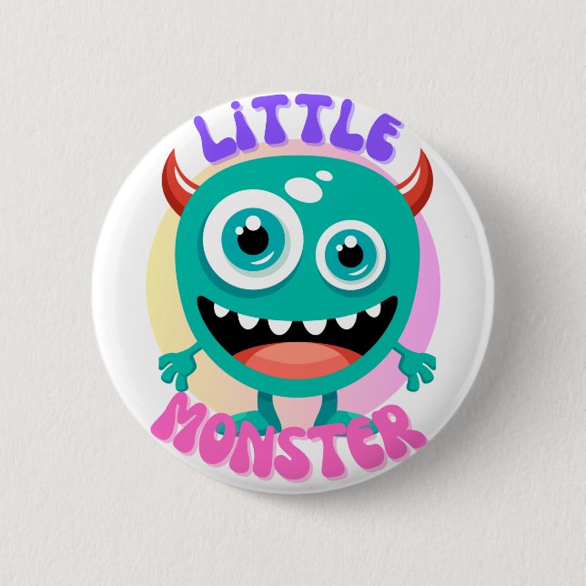 Kleine Monster-Taste Button (Vorderseite)