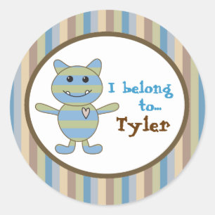 Kleine Monsters Baby Shower Stickers