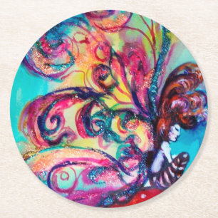 KLEINE MUSHÖMCHEN RUNDER PAPPUNTERSETZER