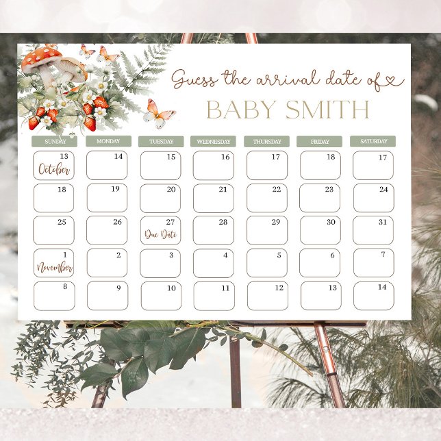 Kleine Mushroom Baby Shower Wald Baby Dusche Poster (fall baby shower, woodland baby shower, rustic baby shower, little mushroom baby shower, gender neut)