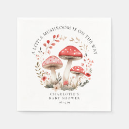 Kleine Mushroom-Wildblumen Kinderdusche Serviette